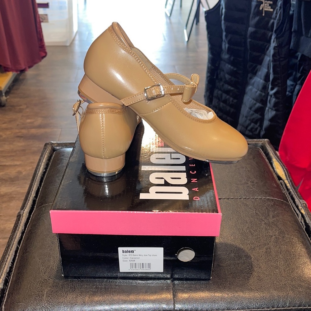 balera style: B70 Mary Jane tap shoe color:caramel